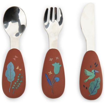 Set couverts silicone La forêt Mawa