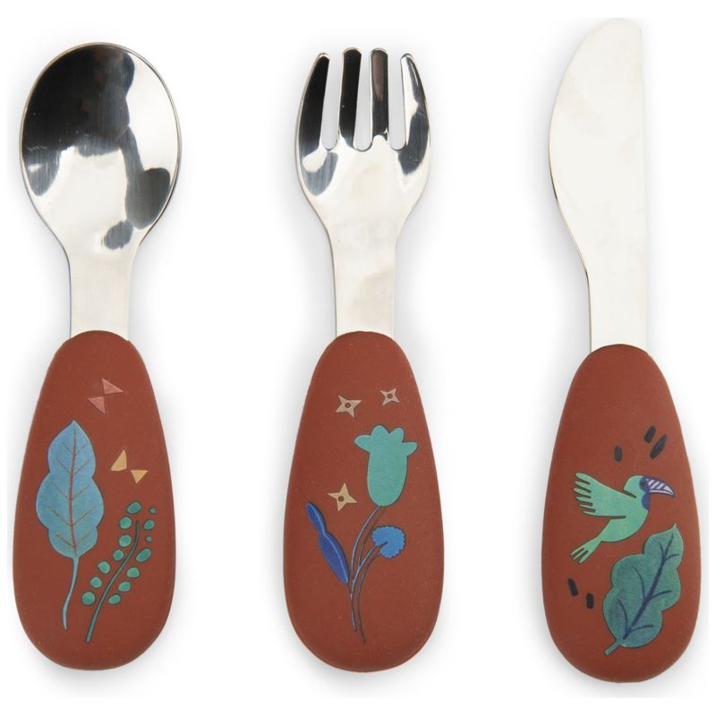 Set couverts silicone La forêt Mawa Moulin Roty Produit 1
