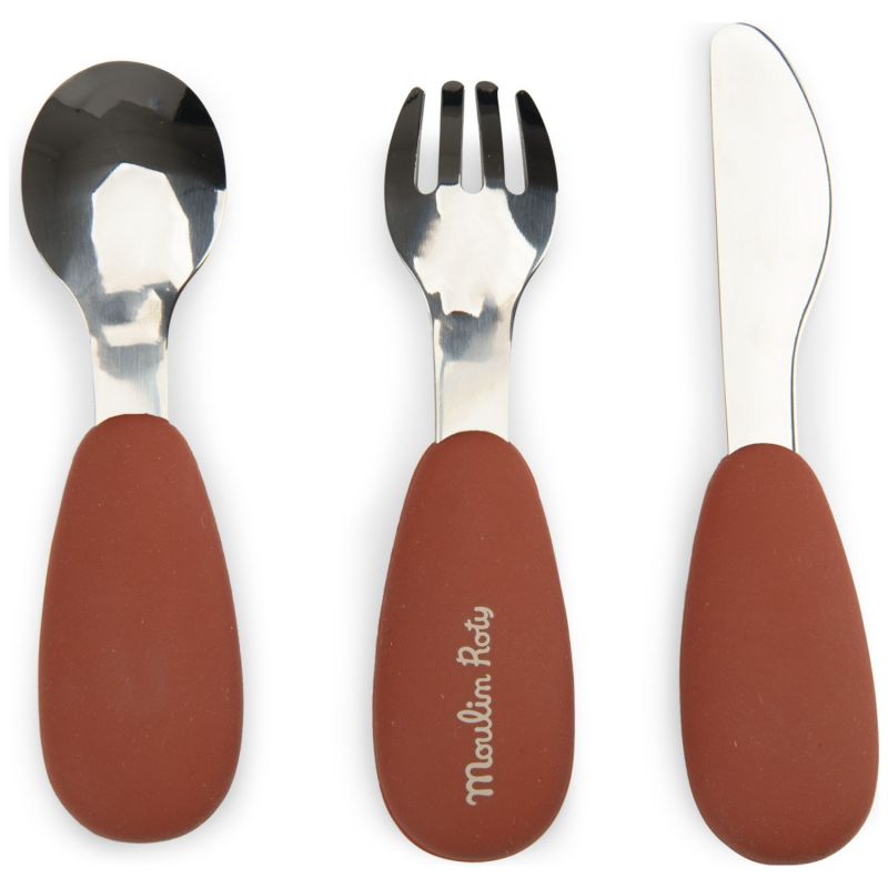 Set couverts silicone La forêt Mawa Moulin Roty Produit 2