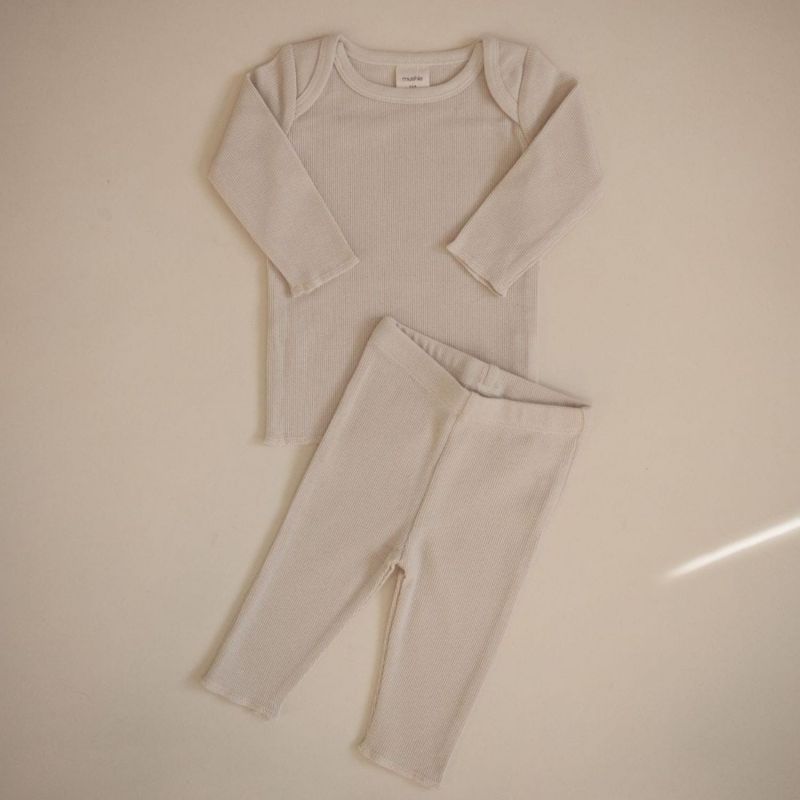 Ensemble 2 pièces Ivory (6-9 mois) Mushie Ambiance 4
