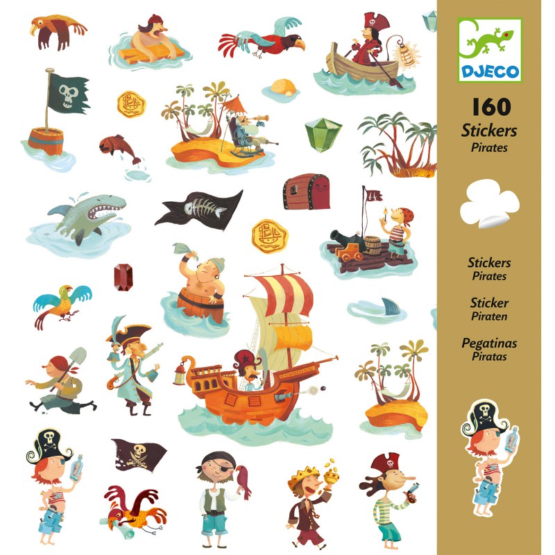 Autocollants Pirates Djeco