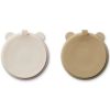 Lot de 2 assiettes à compartiments ventouse Stacy Sandy-Oat - Reconditionné Liewood Produit 2