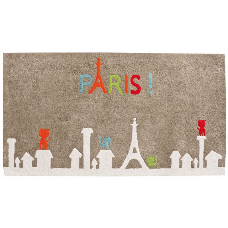 Tapis chats à Paris (120 x 65 cm) Candide