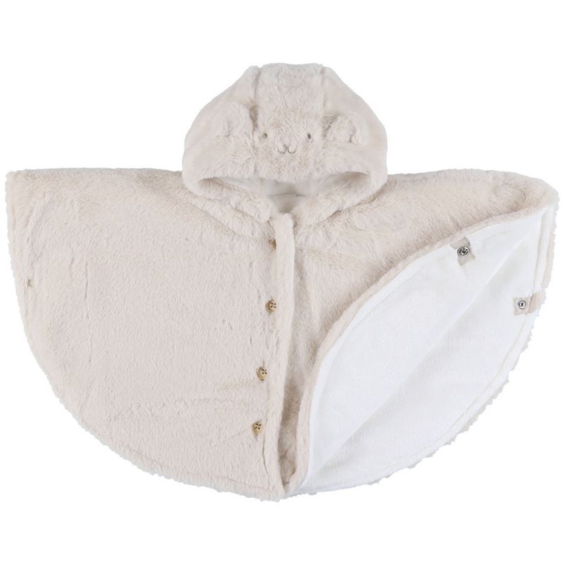 Poncho en Groloudoux Beige (6-12 mois) Noukie's Produit 1