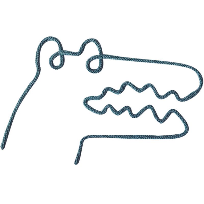 Déco murale crocodile en tricotin (personnalisable) Charlie & June