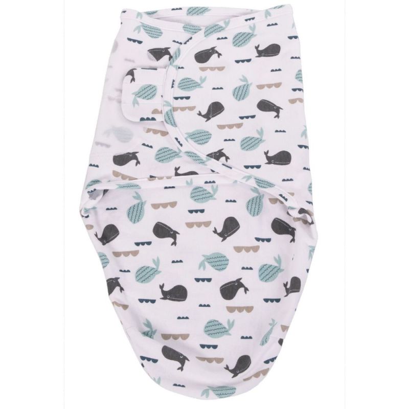 Couverture d'emmaillotage Baleines (0-4 mois) Bo Jungle