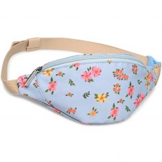 Sac banane butterfly liberty bleu - Caramel & Cie
