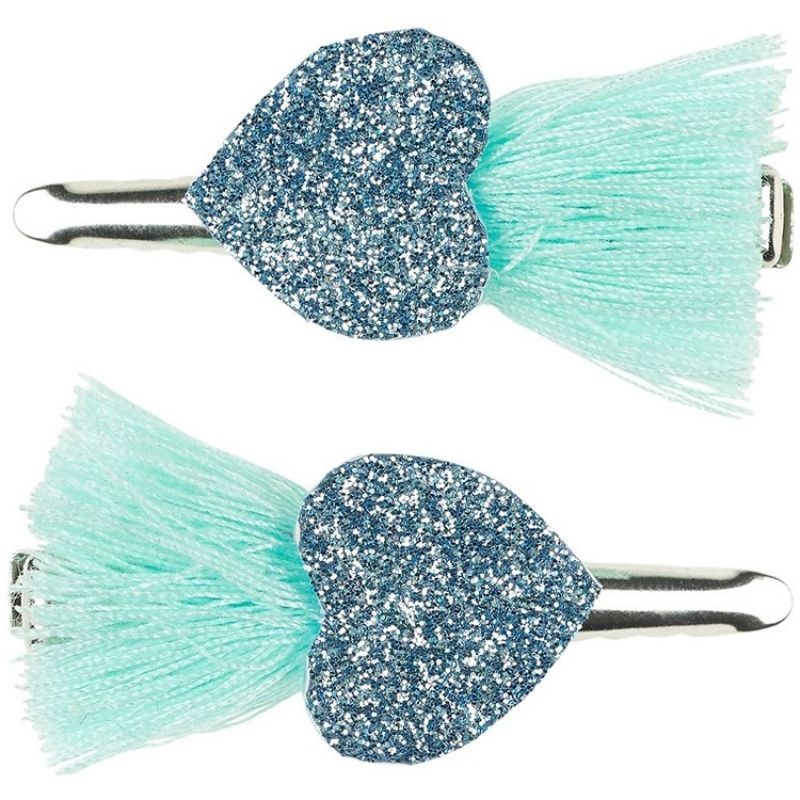 Lot de 2 barrettes bleues Elleny Souza For Kids