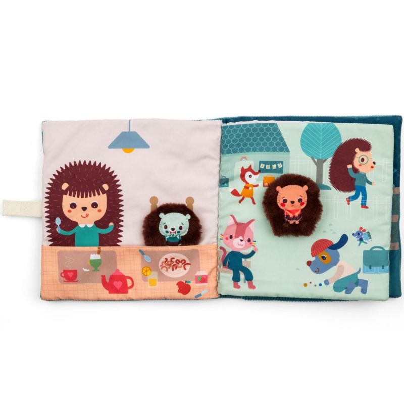 Livre d'activités en tissu Emotions de Leon Lilliputiens Produit ouvert 4