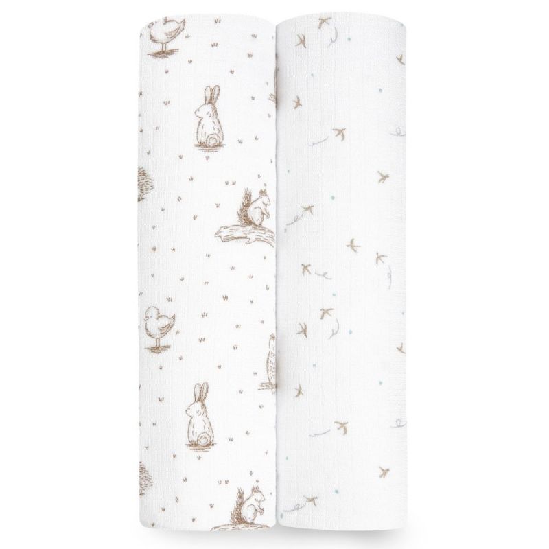 Lot de 2 maxi langes en coton Healing nature (112 x 112 cm) aden + anais
