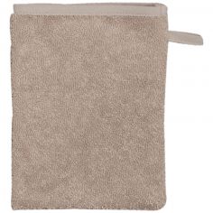 Gant de toilette en éponge Sable - Trois Kilos Sept