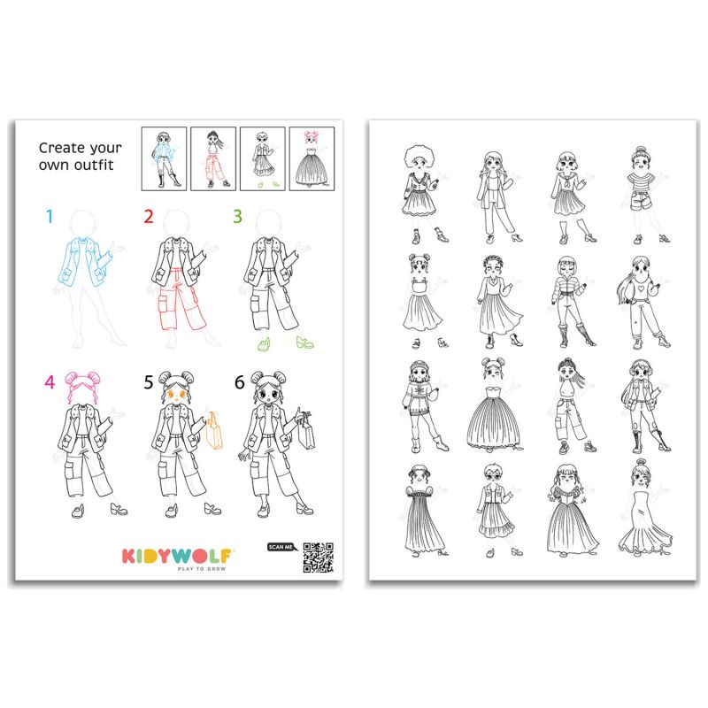 Tablette lumineuse KIDYDRAW-PRO FASHION (5 ans et+) KIDYWOLF Produit 9