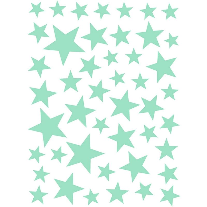 Stickers Etoiles vert menthe AFKliving