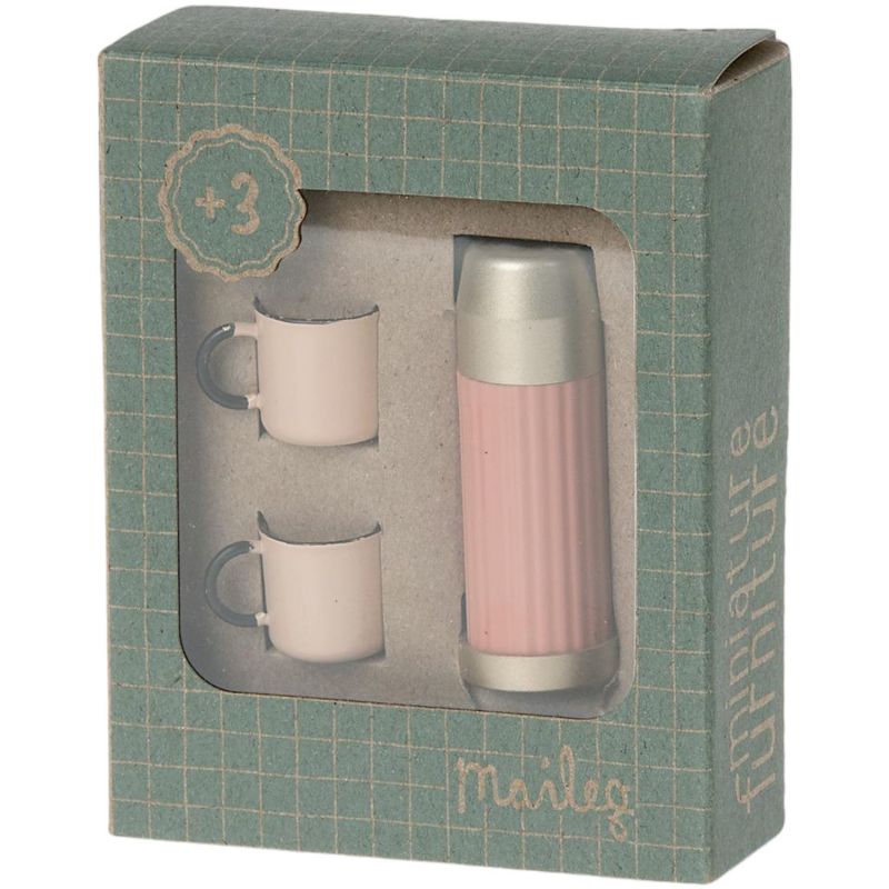 Thermos et tasses Souris corail Maileg Packaging 4
