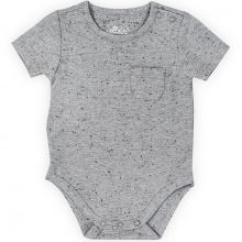 Body manches courtes Speckled gris (3-6 mois : 62 à 68 cm)  par Jollein