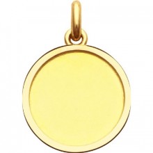 Médaille laïque cachet (or jaune 750°)  par Becker