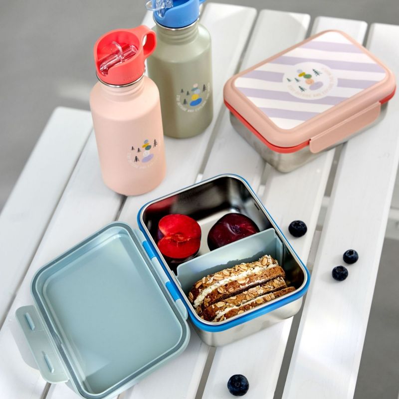 Boîte à goûter inox Sunny Explorer rose et pink Lässig Ambiance 9