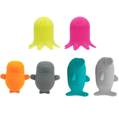 Jouets de bain en silicone Büddies (6 pièces) - Reconditionné