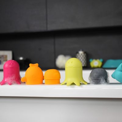 Jouets de bain en silicone Büddies (6 pièces) - Reconditionné