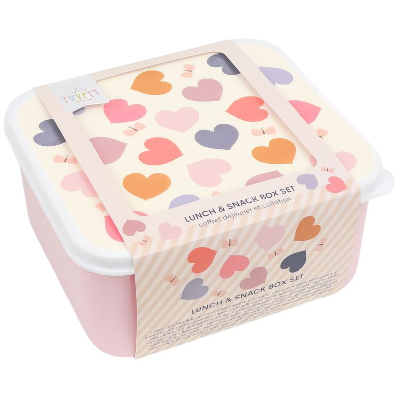 Lot de 4 boîtes à goûter Cœurs A Little Lovely Company Packaging 9