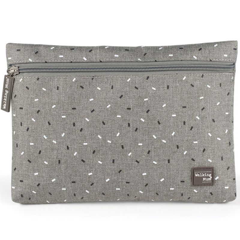 Trousse de toilette Confeti gris Walking Mum