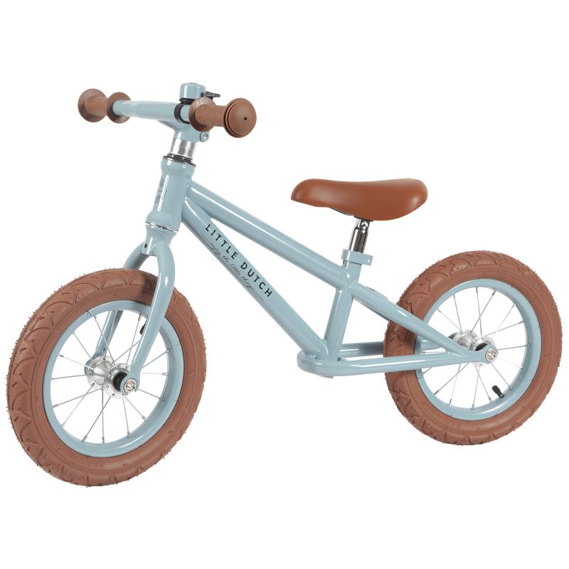 Draisienne blue Adventure blue roues marrons Little Dutch