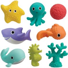 Coffret jouets de bain Aquarium (8 pièces)