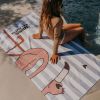 Serviette de plage Minus Flamant (70x140 cm) Zakuw Ambiance 4