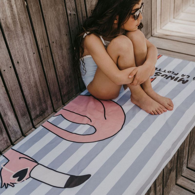 Serviette de plage Minus Flamant (70x140 cm) Zakuw Ambiance 6