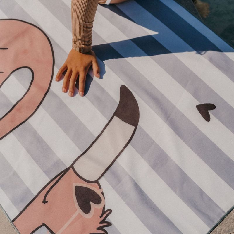Serviette de plage Minus Flamant (70x140 cm) Zakuw Ambiance 7
