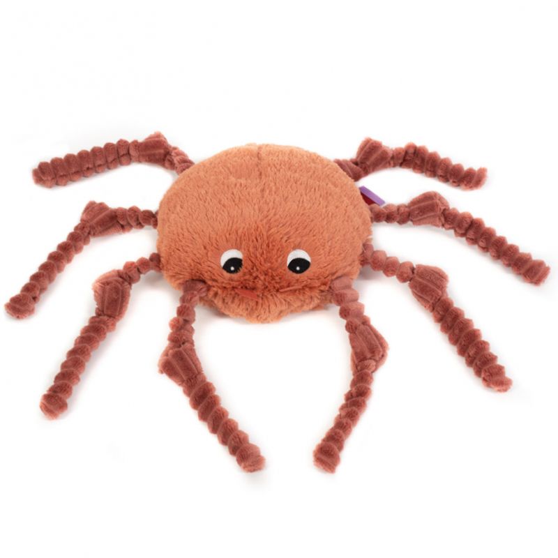 Peluche Les Ptipotos Ricominfou l'araignée terracotta (15 cm) Les Déglingos