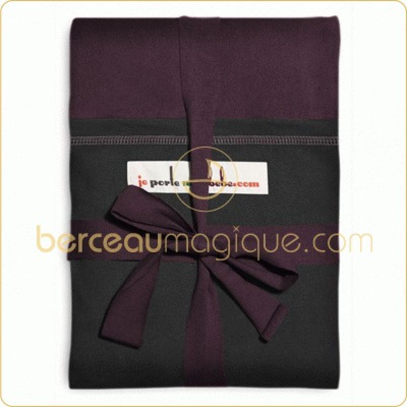 Echarpe de portage prune poche noire (COURTE)  Love Radius