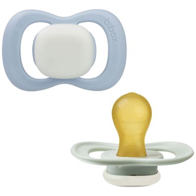 Lot de 2 sucettes phosphorescentes en latex Sky-Sage (6 mois et +) B.Box