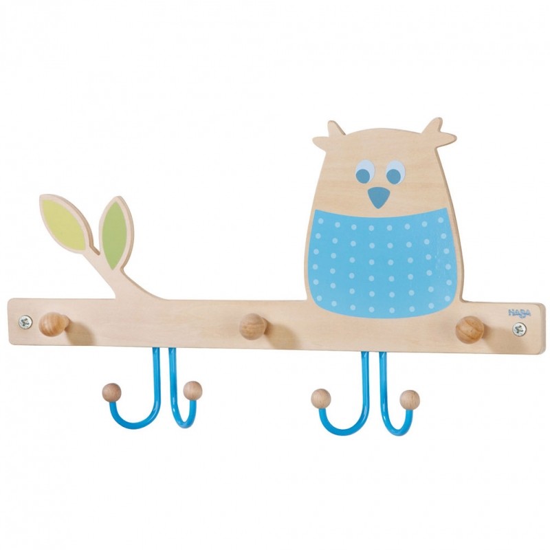 Porte manteau mural Hibou des bois Haba
