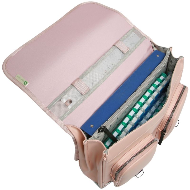 Cartable A4 primaire Seventies Pink (38 cm) Caméléon Produit ouvert 4