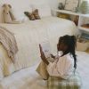 Pouf enfant Vichy Matcha (40 x 40 cm) Lorena Canals Ambiance 2