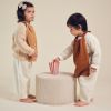 Serviette de cantine Gaze Camel Atelier Wagram Ambiance 3