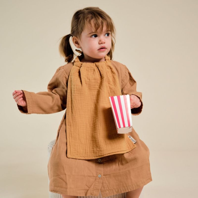 Serviette de cantine Gaze Camel Atelier Wagram Ambiance 2