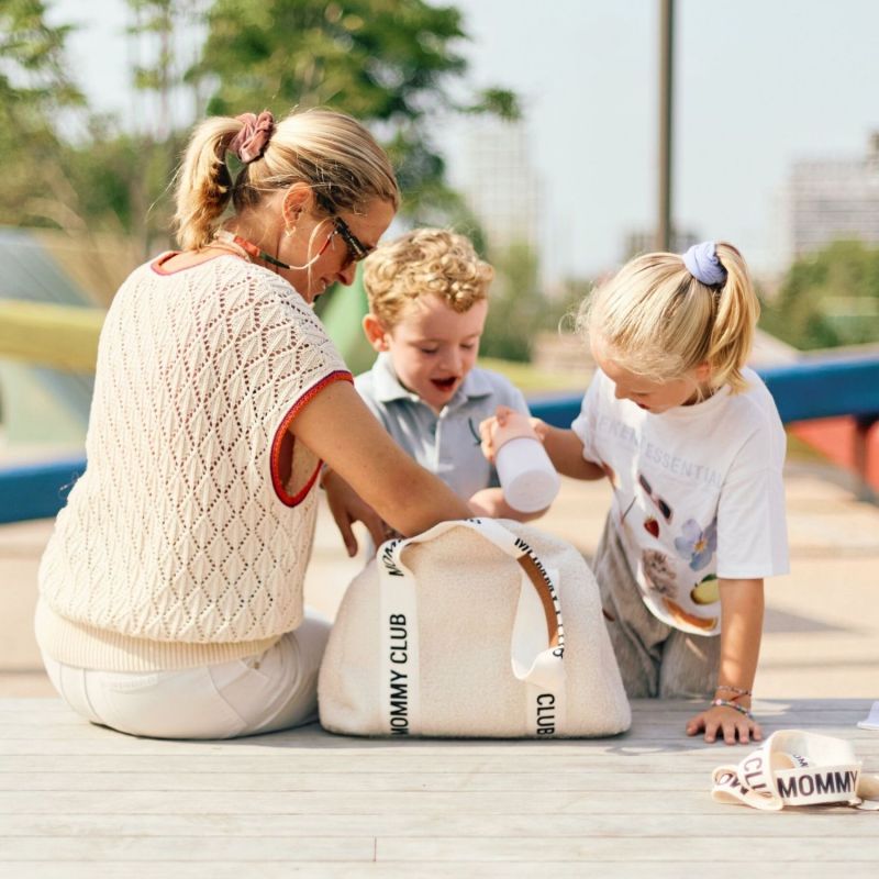 Sac à langer Mommy Club Signature Teddy Offwhite Childhome Ambiance 2
