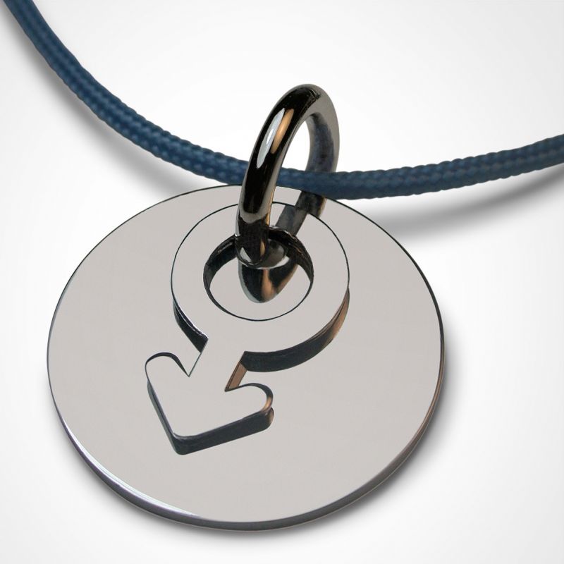 Pendentif I am Garçon (argent 925°) Mikado