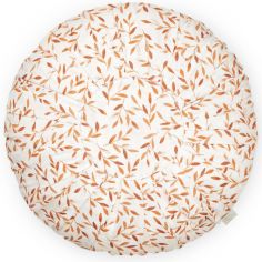 Coussin rond Caramel Leaves (40 cm)