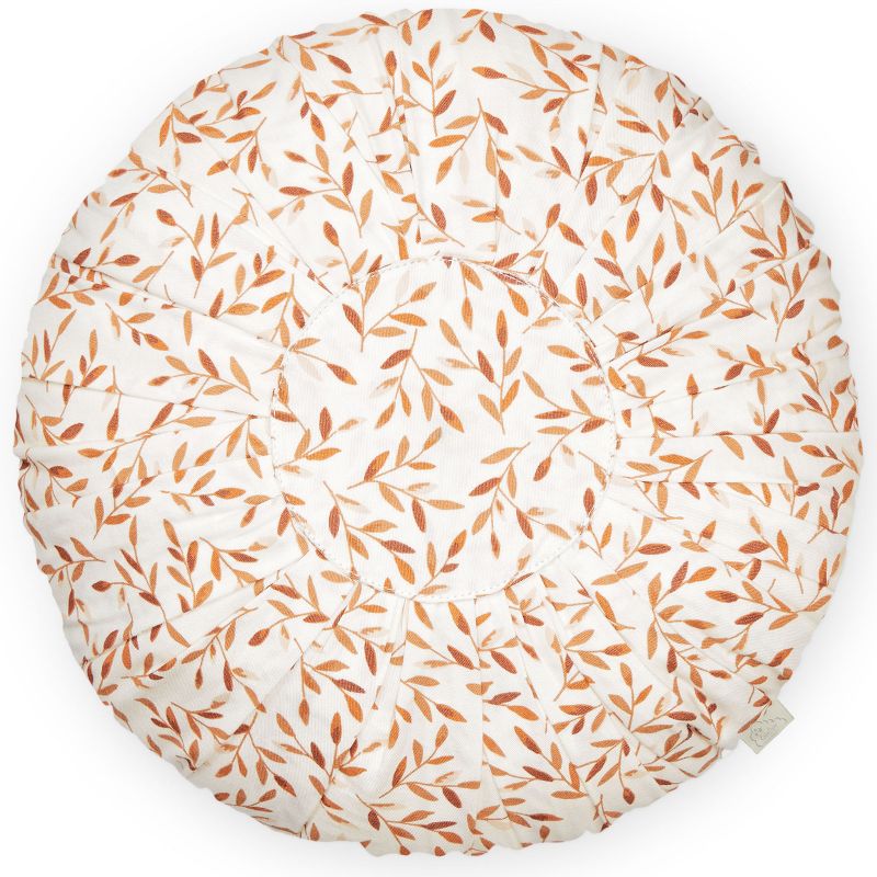 Coussin rond Caramel Leaves (40 cm) Cam Cam Copenhagen