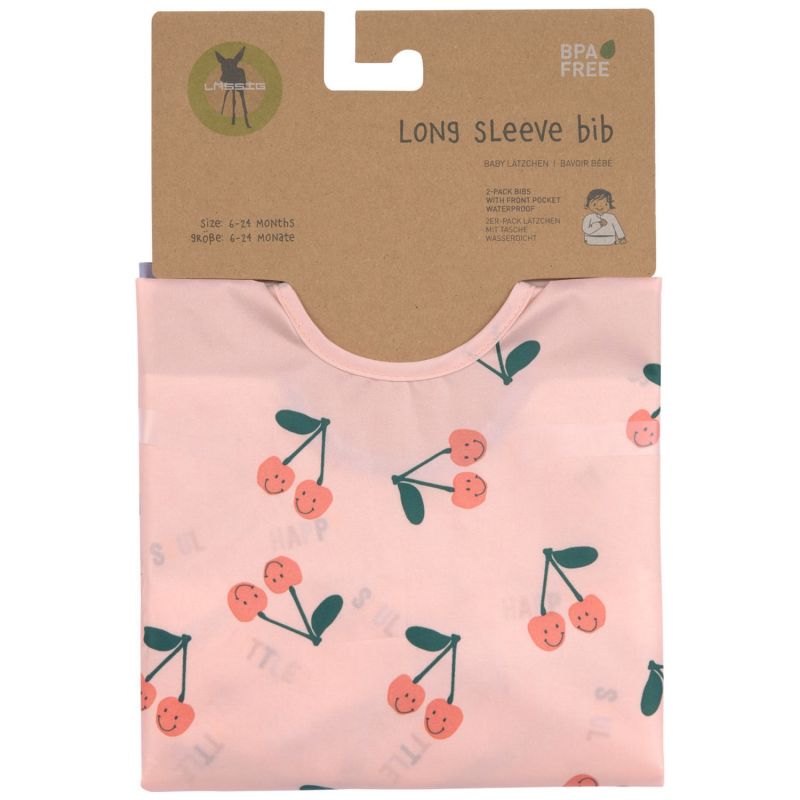 Lot de 2 bavoirs manches longues Happy Fruits Cerise Lässig Packaging 7