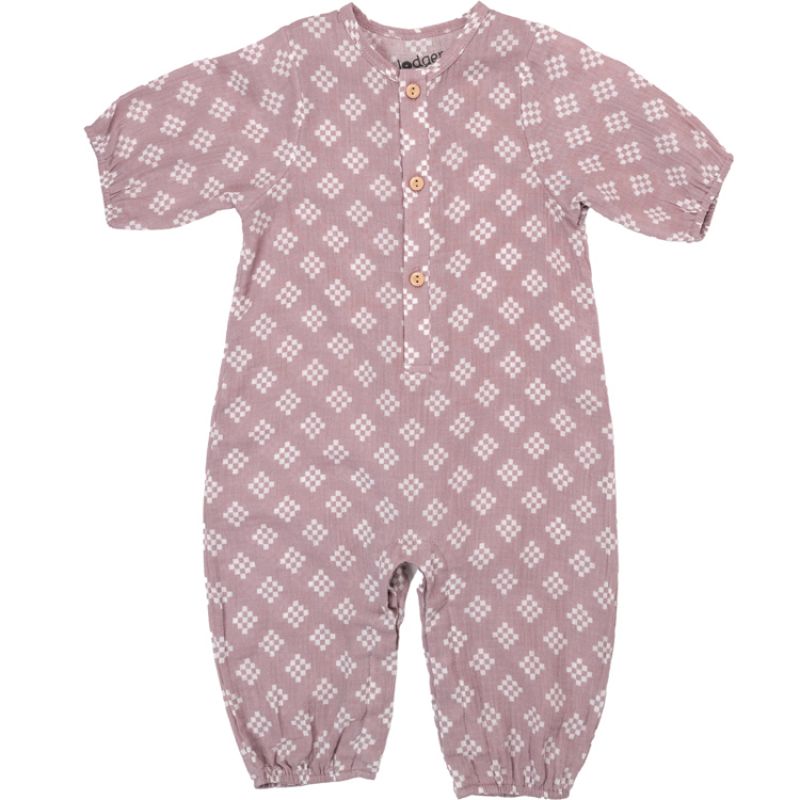 Combinaison légère en coton Jumper Tribe Rose (0-3 mois) Lodger