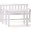 Ensemble table et canapé de jardin Blanc - Kid's Concept