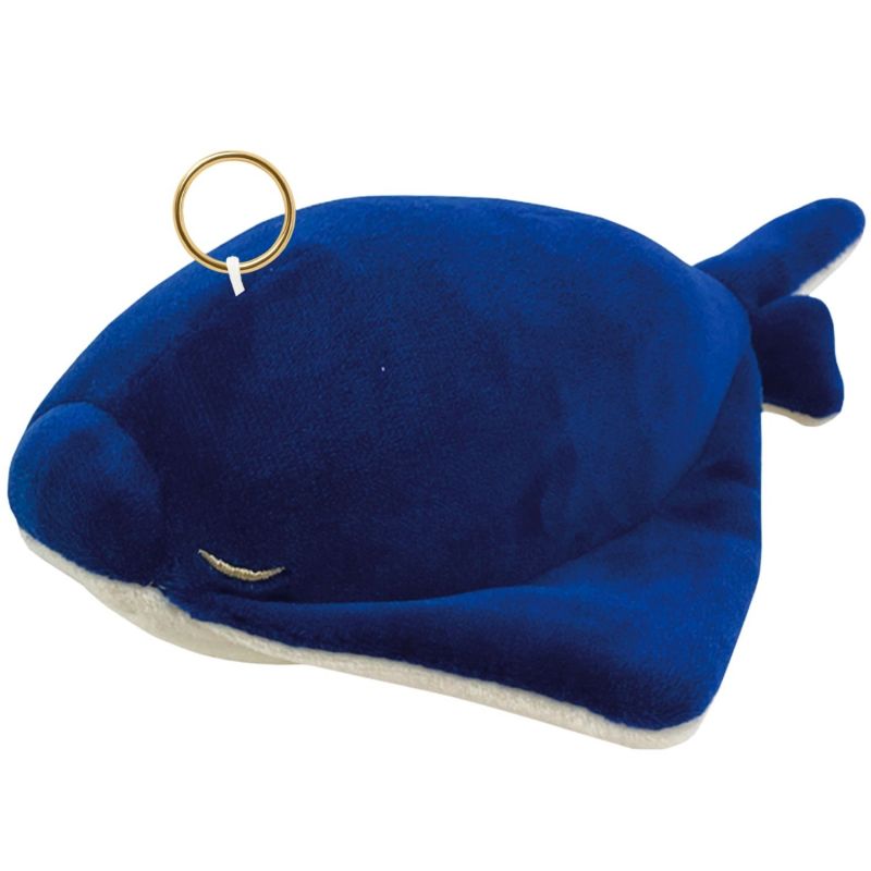 Porte-clé peluche Nemu Nemu Eita la Raie Manta (18 cm) Trousselier Produit 1
