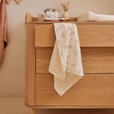 Lot de 3 langes en gaze de coton bio (70 x 70 cm)