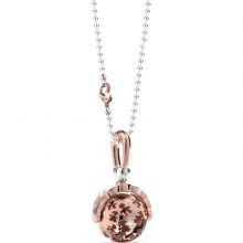 Bola sur chaîne hochet Suonamore (argent 925°, plaqué or rose, diamant)  par leBebé
