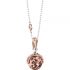 Bola sur chaîne hochet Suonamore (argent 925°, plaqué or rose, diamant) - LeBebé Bola sur chaîne hochet Suonamore (argent 925°, plaqué or rose, diamant) - LeBebé