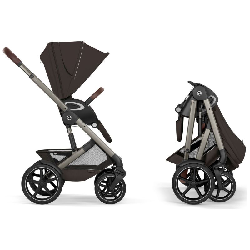 Poussette tout-terrain Talos S Lux 2026 avec nacelle souple Chocolate Brown Cybex Produit 6